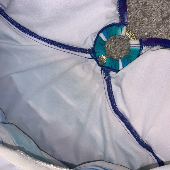 Apt 9 Nylon Green & Purple Swimsuit size 10 - Picture 11 of 13